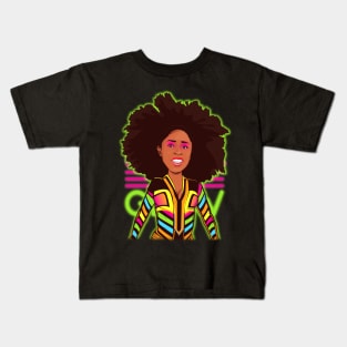 Naomi Glowing Wrestling Kids T-Shirt